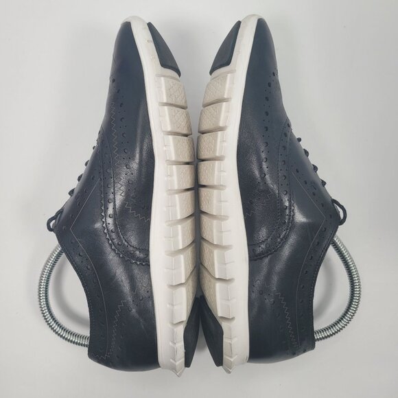 Cole Haan Zerogrand Women's Black Leather Wingtip Oxford Shoes W18202 US Size 8B - Picture 6 of 9